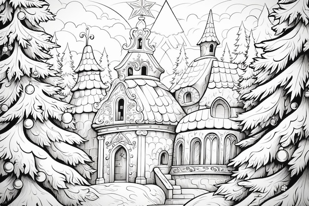 coloring pages christmas theme