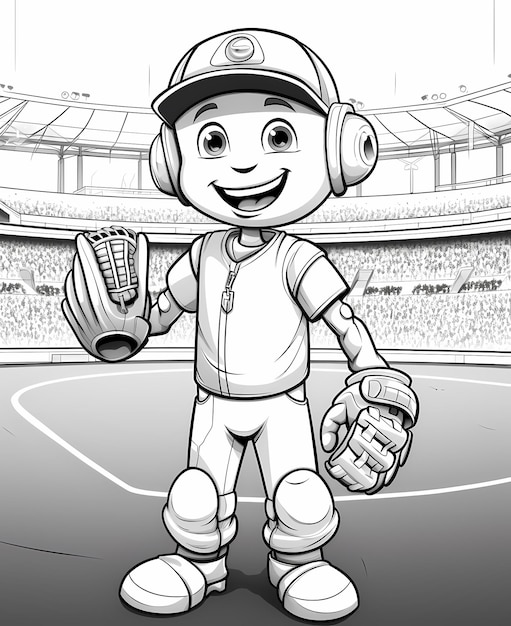 Photo coloring pages for kids baseball with the word atlanta