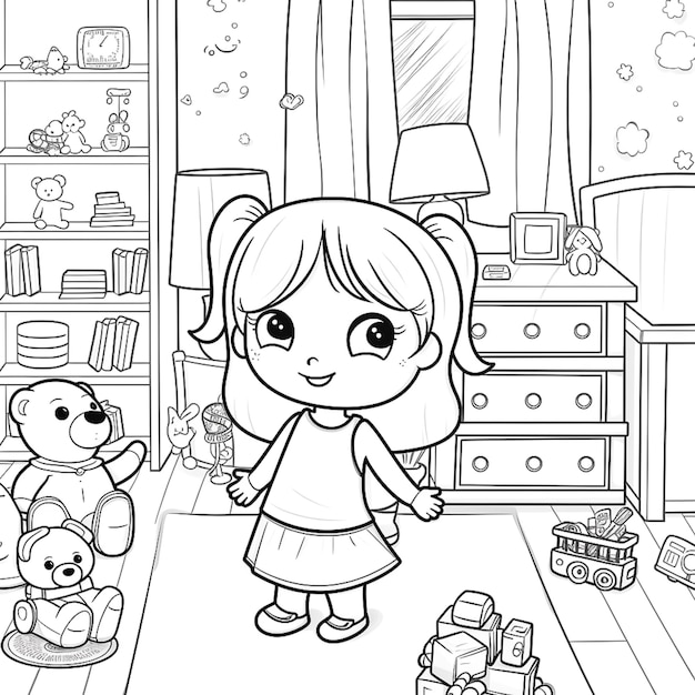Photo coloring pages for kids to print and color
