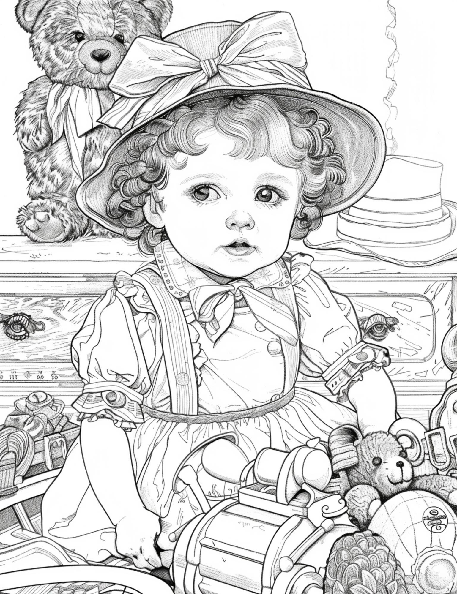 Premium Photo Coloring pages for kids to print coloring pages for