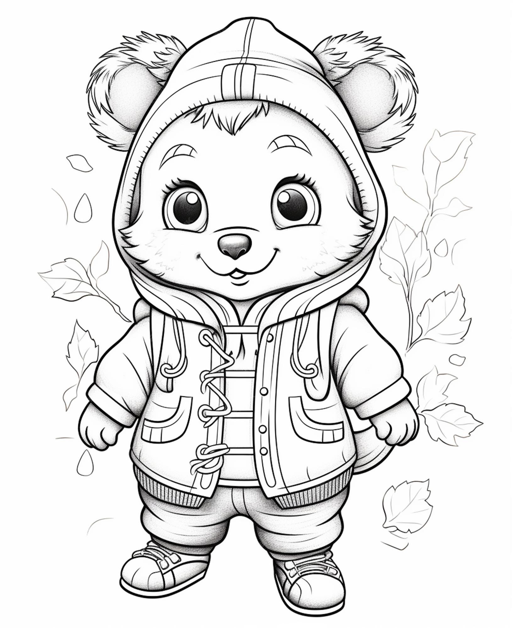 Premium Photo Coloring pages for kids to print coloring pages for
