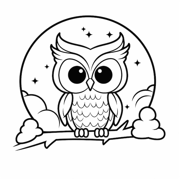 coloring pages of owls owl coloring pages coloring pages generative ai
