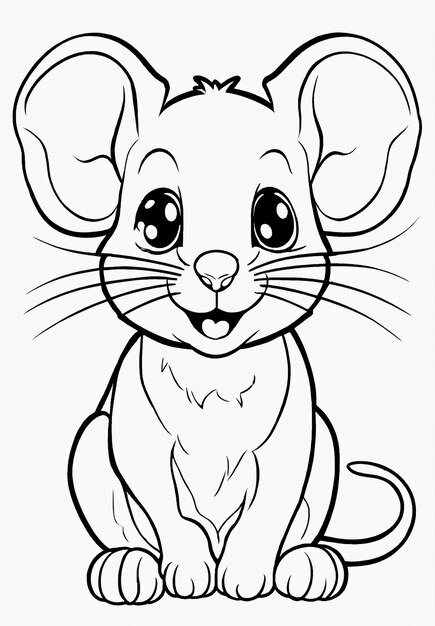 Photo coloring pictures of mice