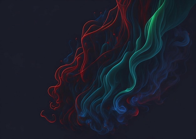 Colorized smoke 4k Created with artificial intelligence