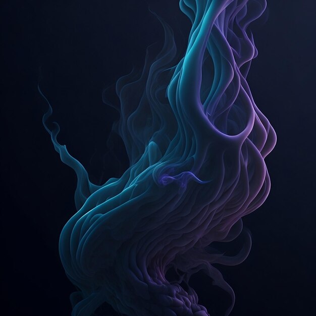 Colorized smoke 4k Created with artificial intelligence