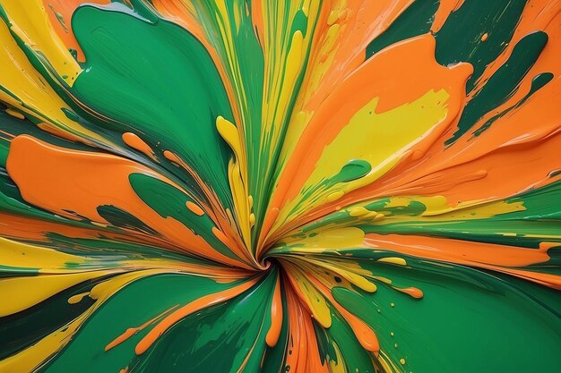 Colors abstract paint festival orange green yellow