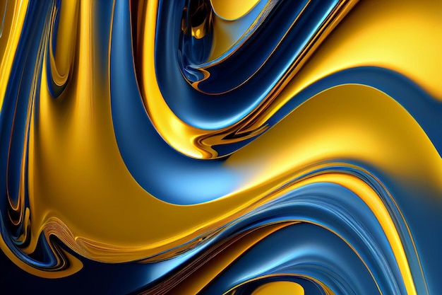 The colors are blue and yellow Generative AI