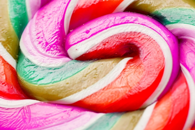 Photo colors of a close up lollipop