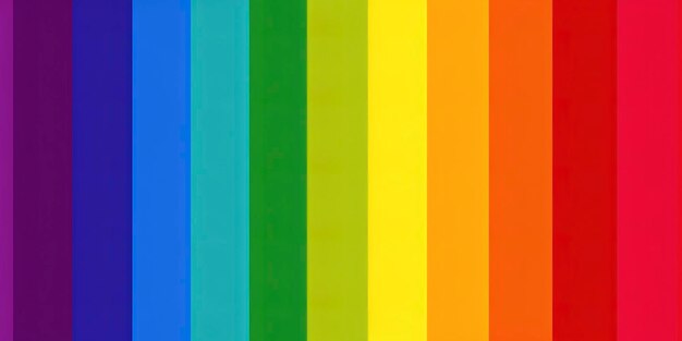 Photo colors of pride honoring diversity with the lgbtq flag's vibrancy generated ai