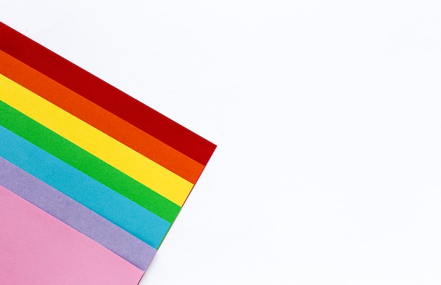 Colors of the rainbow, symbol of LGBT