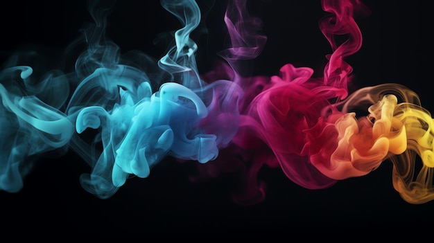 colors smoke background