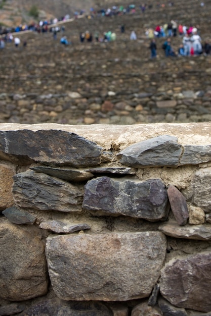 페루에서 Ollantaytambo의 거 대 한 성소