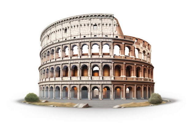 Colosseum op witte achtergrond