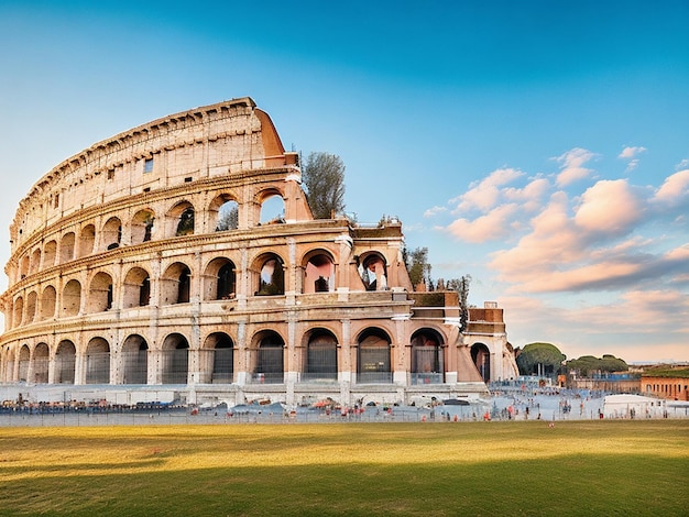 The Colosseum in Rome Italy Generative AI