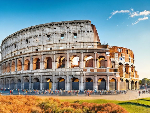 The Colosseum in Rome Italy Generative AI