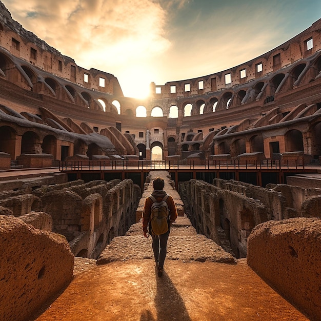 Foto il colosseo a roma