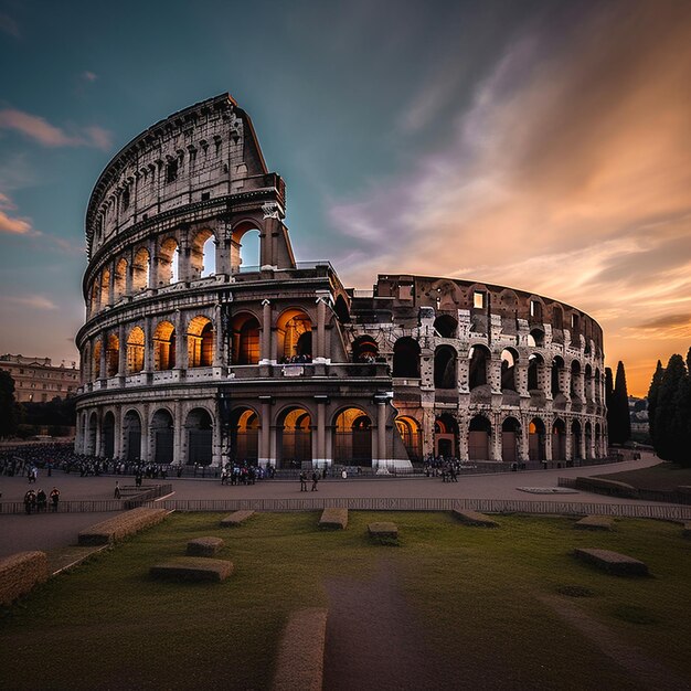 The colosseum in rome