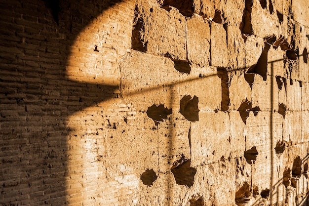 Colosseum stadion gebouw detail in Rome