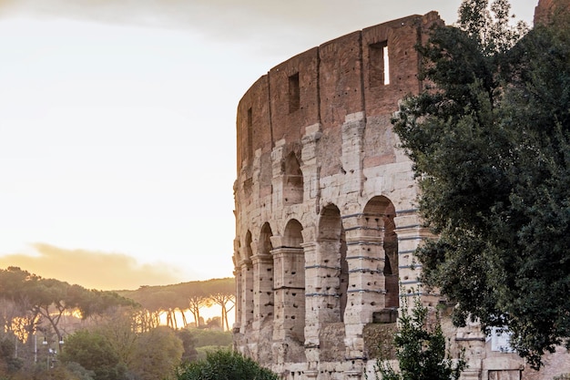 Colosseum stadium building in Rome