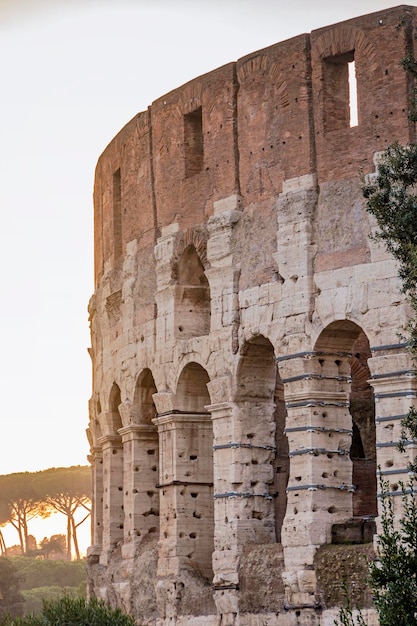 Colosseum stadium building in Rome