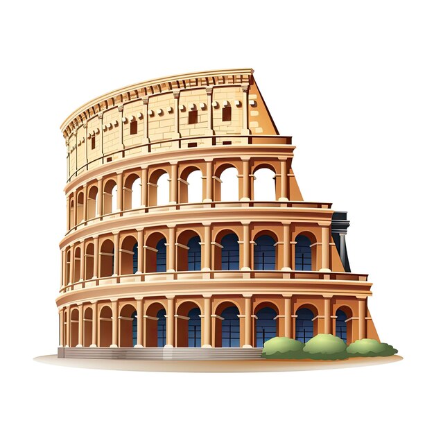 Photo colosseum vector icon on a white background