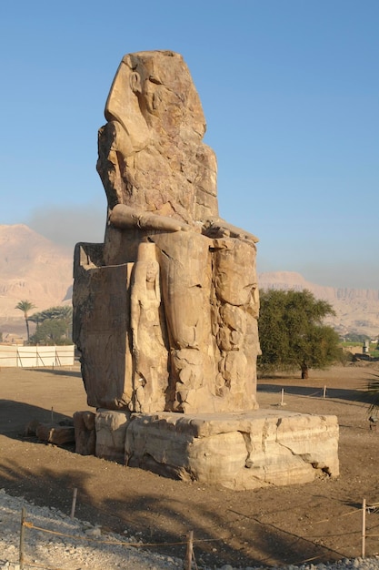 Colossi of Memnon in Egypt