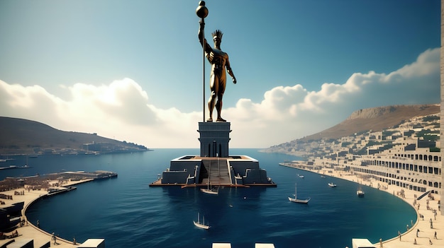 Photo the colossus of rhodes