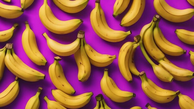 Photo colour food pattern of bananas