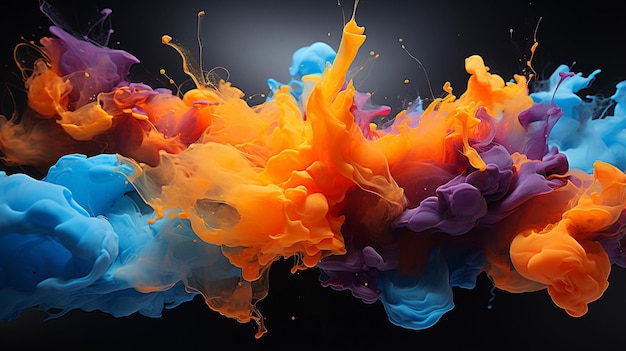 colour ful beautiful painting High definition photography creative background wallpaper