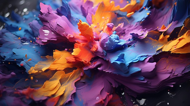 다채로운 풀 페인팅 고화질 사진 창의적인 배경 벽지