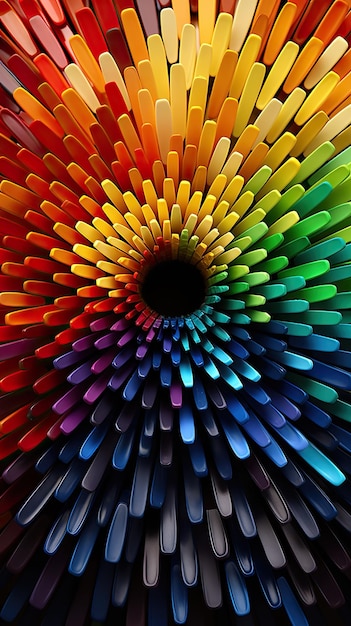 colour pencils HD 8K wallpaper Stock Photographic Image