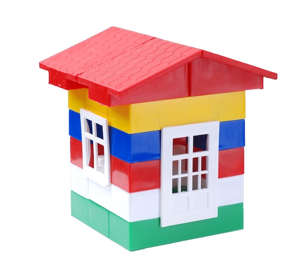 Colour plastic house