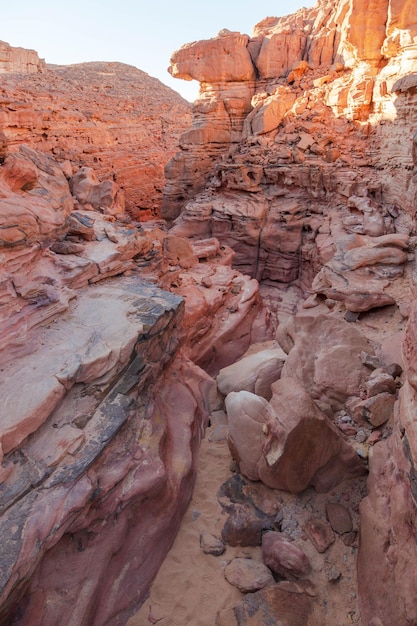 Coloured Canyon, bizarre rock formation located in the Sinai mountain range, Sinai peninsula, Egypt