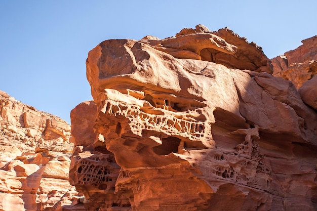 Coloured Canyon is een rotsformatie op het schiereiland Zuid-Sinaï, Egypte Woestijnrotsen