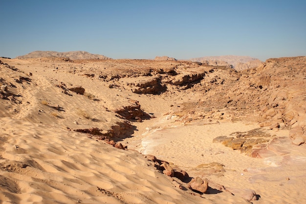 Coloured Canyon is een rotsformatie op het schiereiland Zuid-Sinaï, Egypte Woestijnrotsen