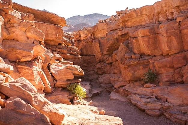 Coloured Canyon is een rotsformatie op het schiereiland Zuid-Sinaï, Egypte Woestijnrotsen