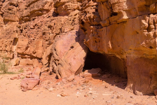 Coloured Canyon is a rock formation on South Sinai Egypt peninsula Desert rocks of multicolored