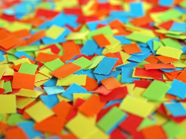 Coloured carnival confetti