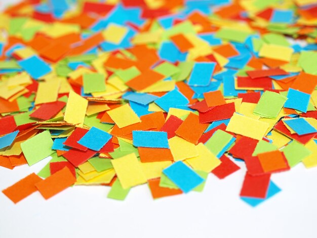 Coloured carnival confetti