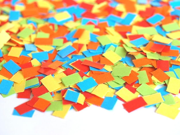 Coloured carnival confetti