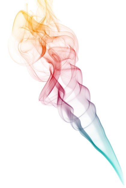 Coloured smoke isolated 