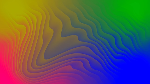 Colourful abstract wave background with gradient color