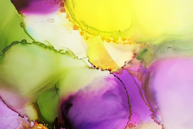 colourful alcohol ink painting