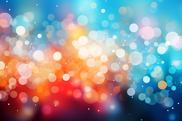 Photo colourful background with bokeh effect