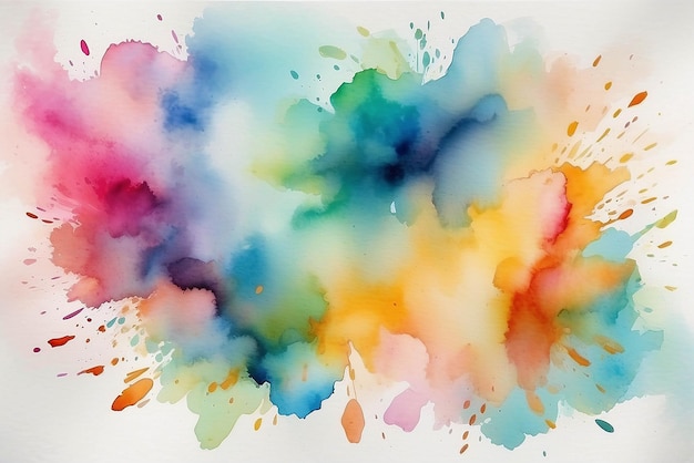 Colourful blurred defocused watercolour abstract background design stock illustration