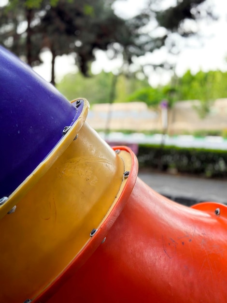 A colourful bucket