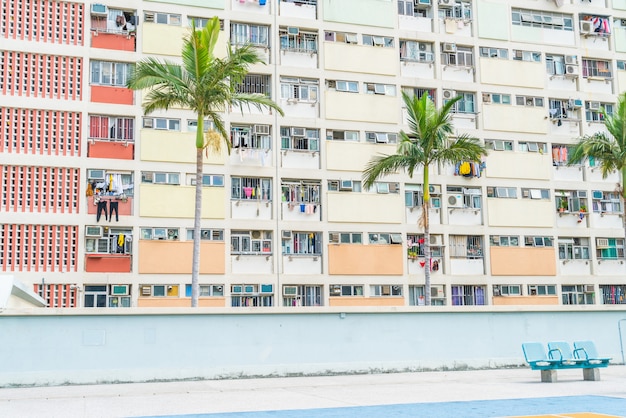 colourful building in Hong Kong