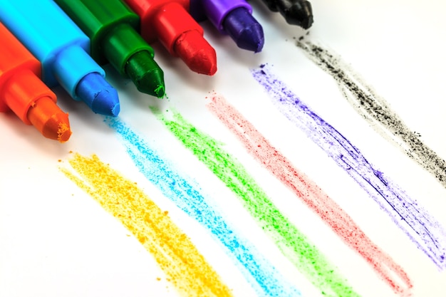 colourful crayons