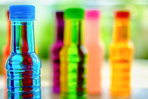 Colourful of  drinking bottle