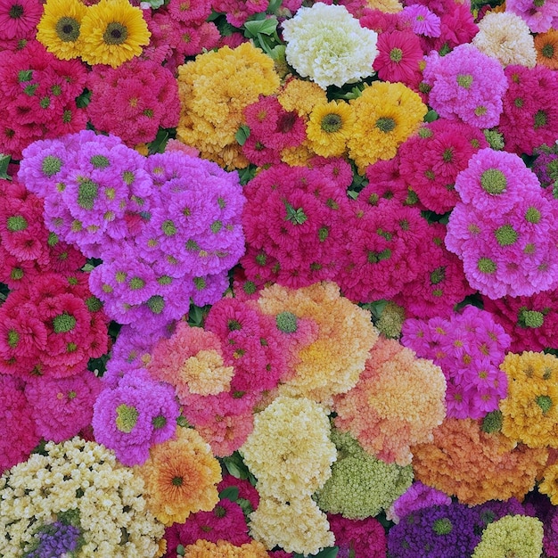 Foto fiori colorati davanti a una vecchia persiana ai generati